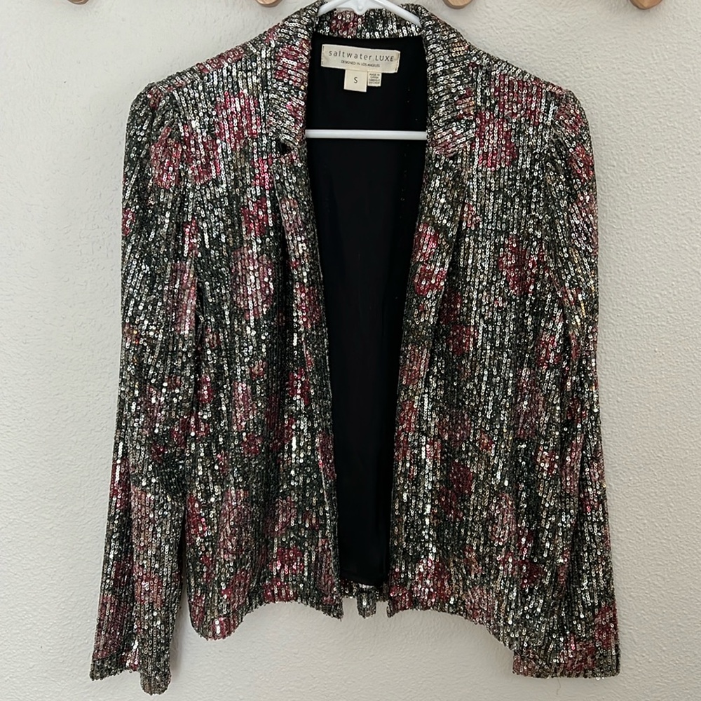 Saltwater Luxe sequined jacket. Small